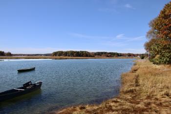From boat ramp and dock